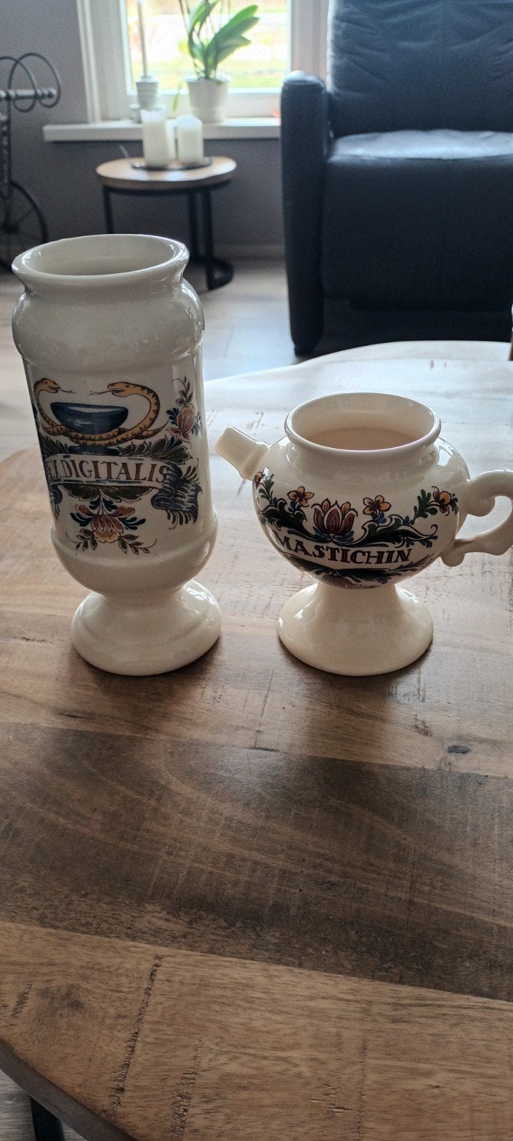 Prachtige keramische apothekerspotten InterPharm Unicum, Antiek en Kunst, Ophalen