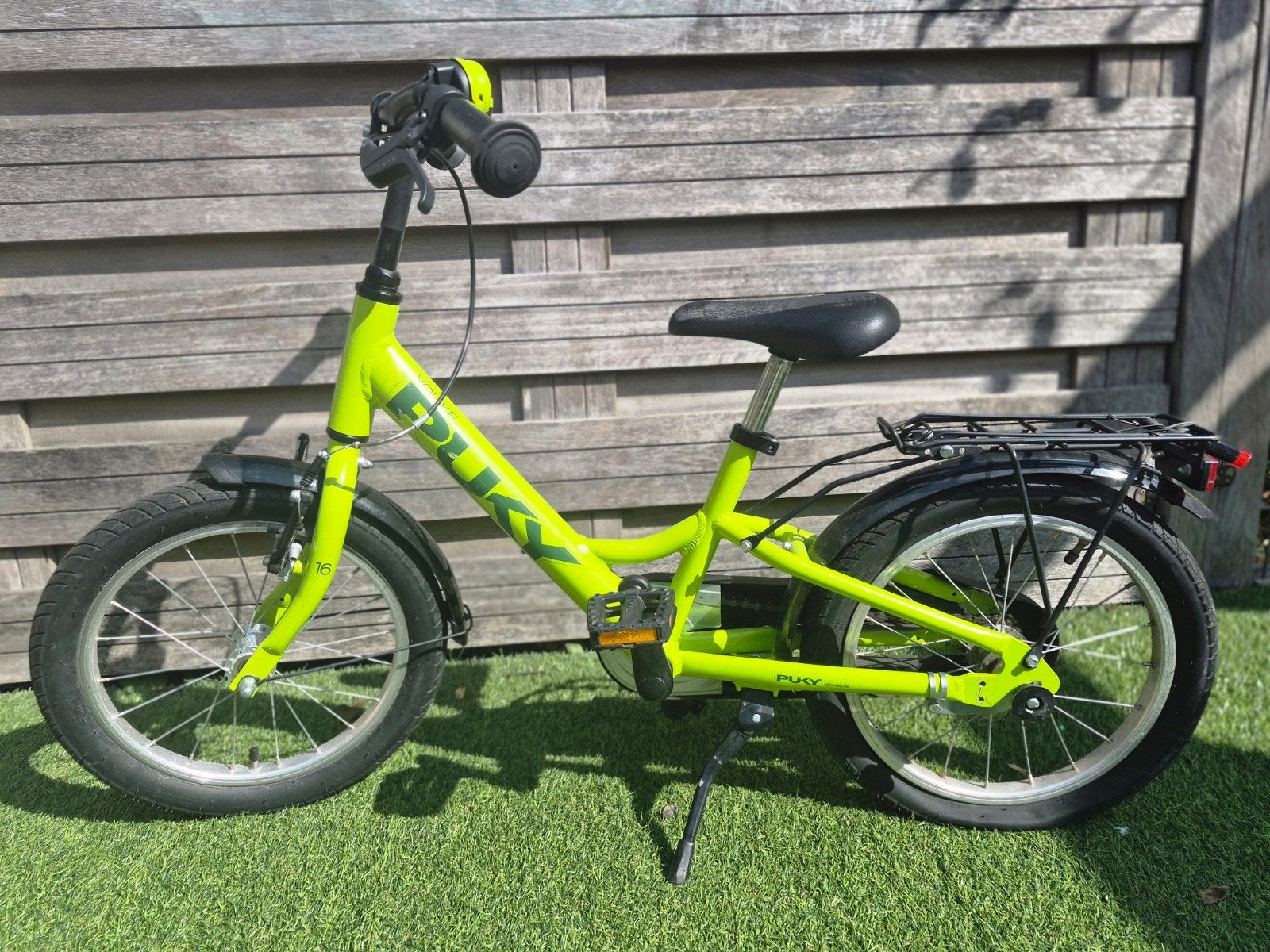Puky kinderfiets 16 inch, Ophalen, Zijwieltjes, Velgrem, Puky
