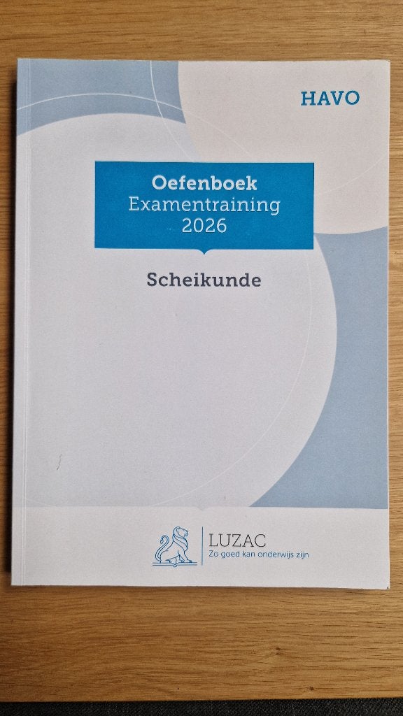 Examenbundel Scheikunde van Luzac 2025/2026, Boeken, Schoolboeken, Scheikunde, HAVO, Ophalen of Verzenden, Zo goed als nieuw