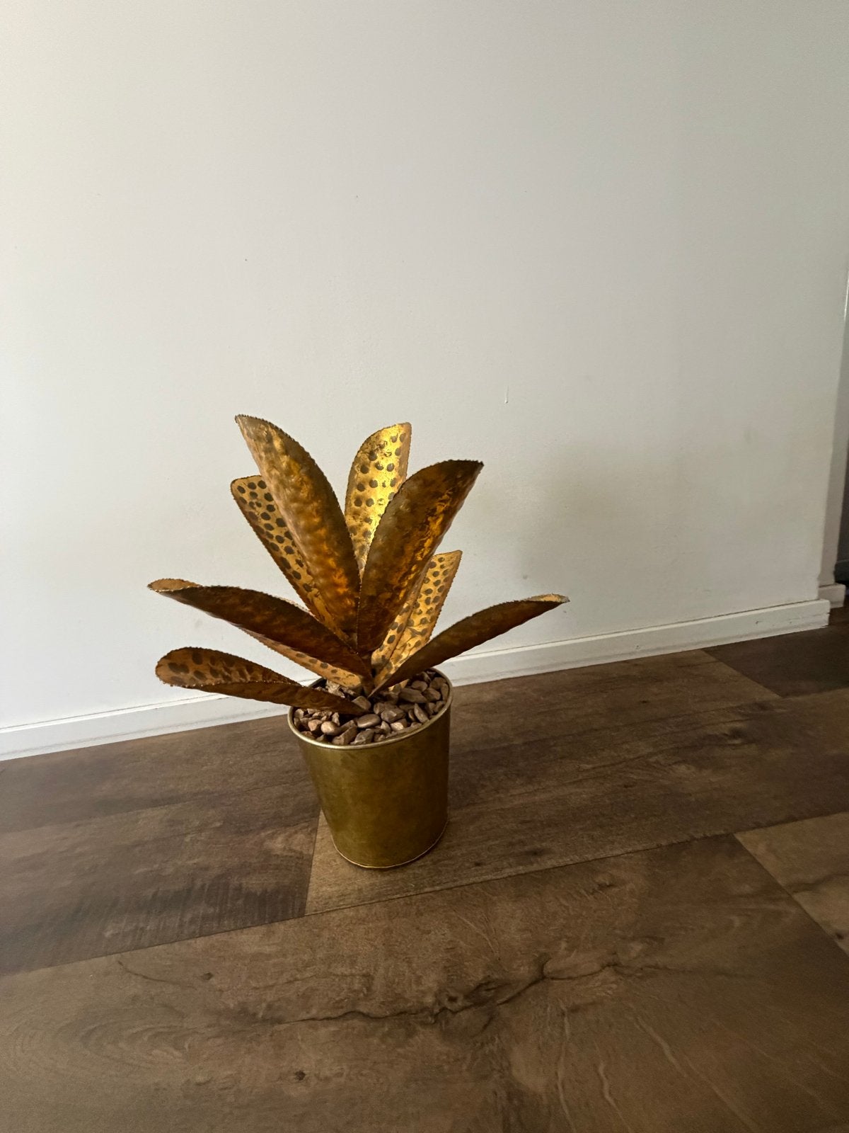 Gouden palmboom decoratie, Ophalen, Gebruikt, Goud, Metaal