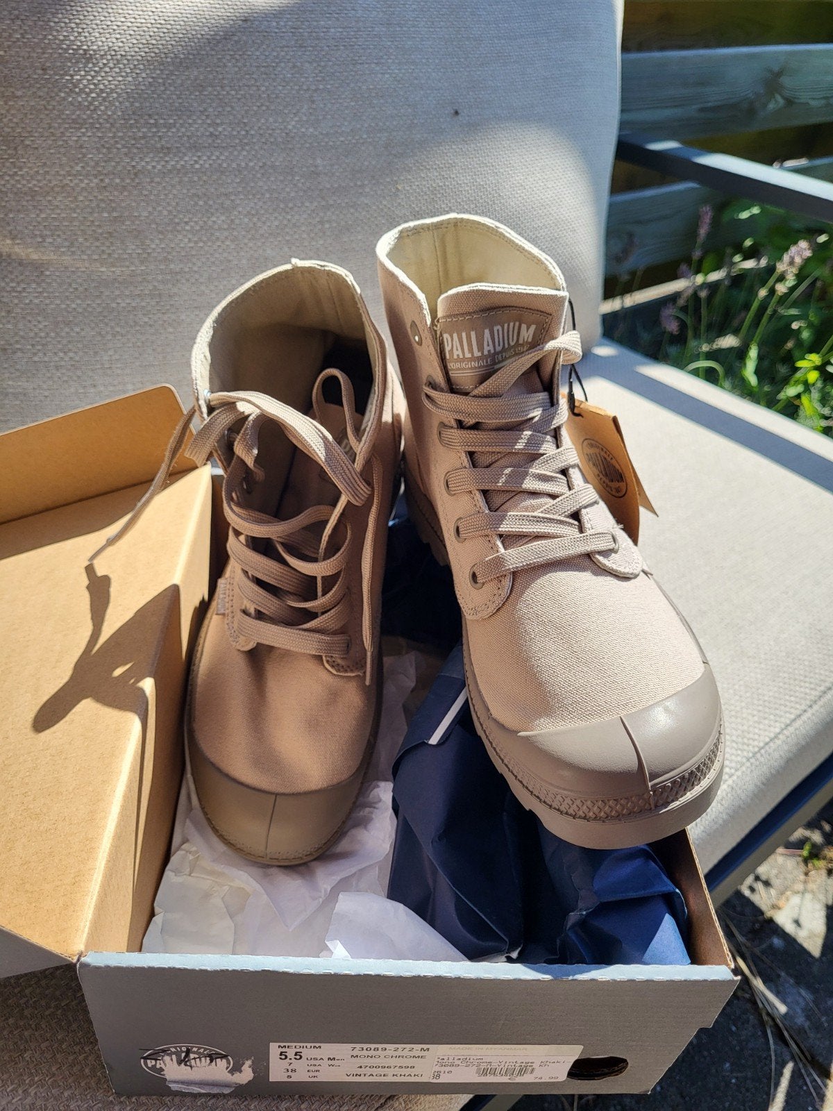 Nieuwe Palladium Boots - Maat 38, Beige, Lage of Enkellaarzen, Ophalen of Verzenden, Palladium