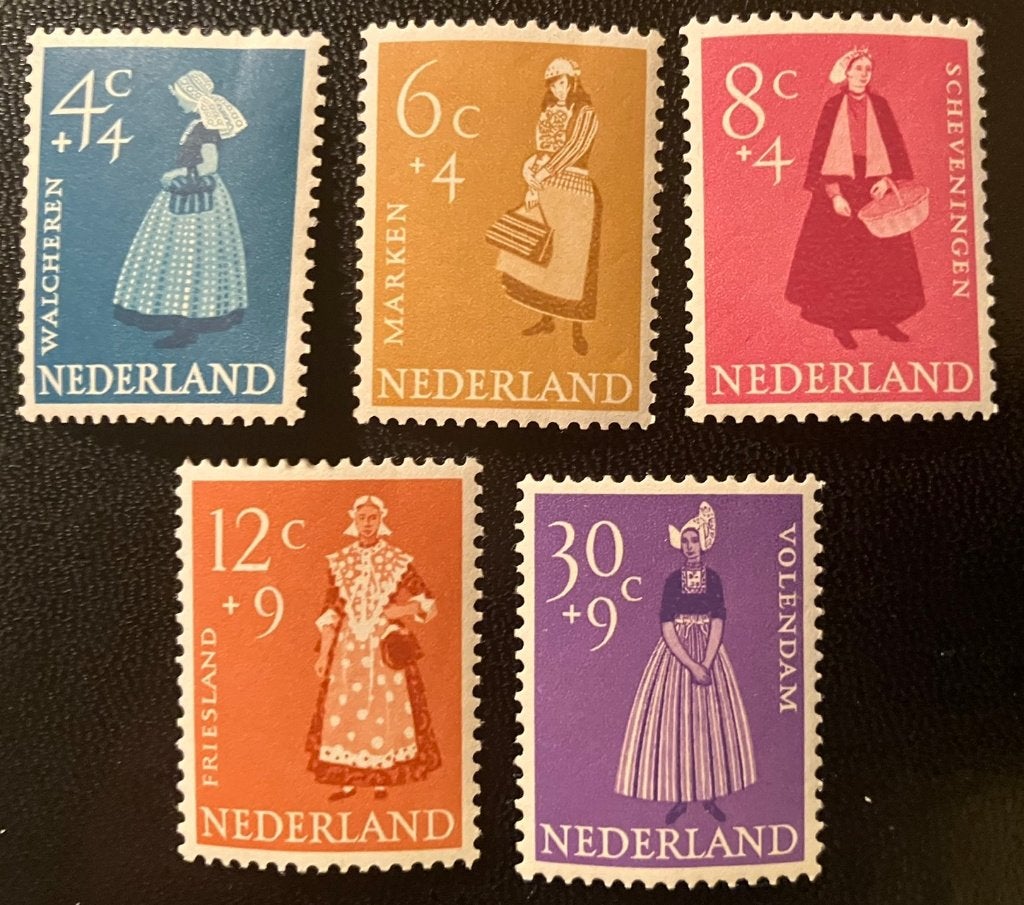 NL NVPHnrs 707/711 postfris, Postzegels en Munten, Verzenden, Na 1940, Postfris