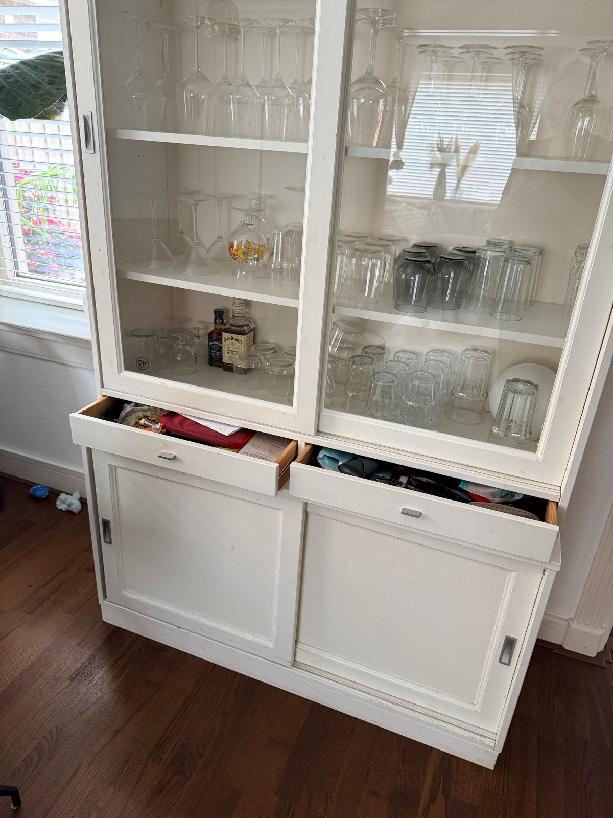 Buffetkast wit  hxbxd = 200x118x45,5, Huis en Inrichting, Kasten | Buffetkasten, Ophalen, Gebruikt, 100 tot 150 cm, Met lade(s)