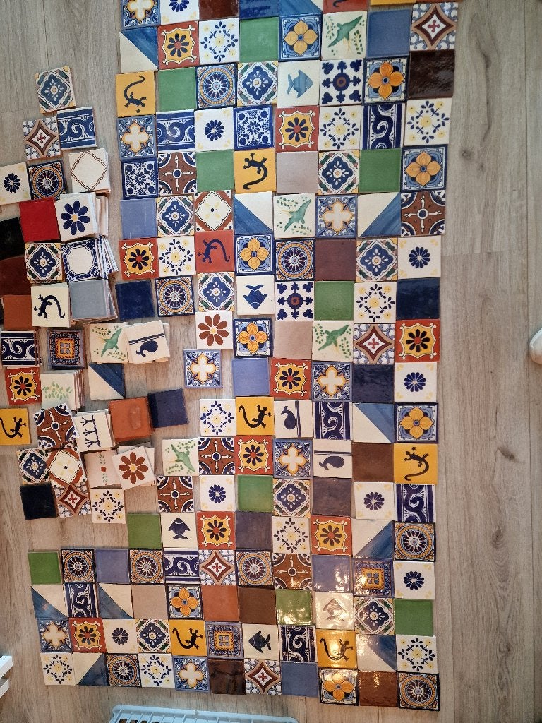 Mexicaanse portugese spaanse talavera azulejos decor tegels., Doe-het-zelf en Verbouw, Tegels, Ophalen, 60 cm of meer, Minder dan 20 cm