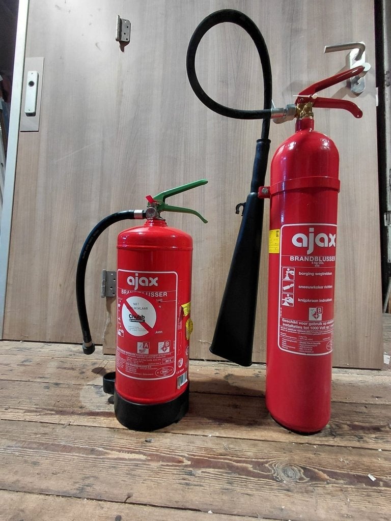 decoratie brandblusser, Ophalen, Gebruikt, Brandblusser