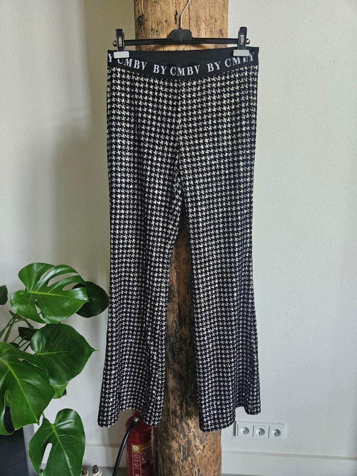 Cambio broek zwart/zilver met pailletten, maat 38, Kleding | Dames, Maat 38/40 (M), Cambio, Zwart, Nieuw