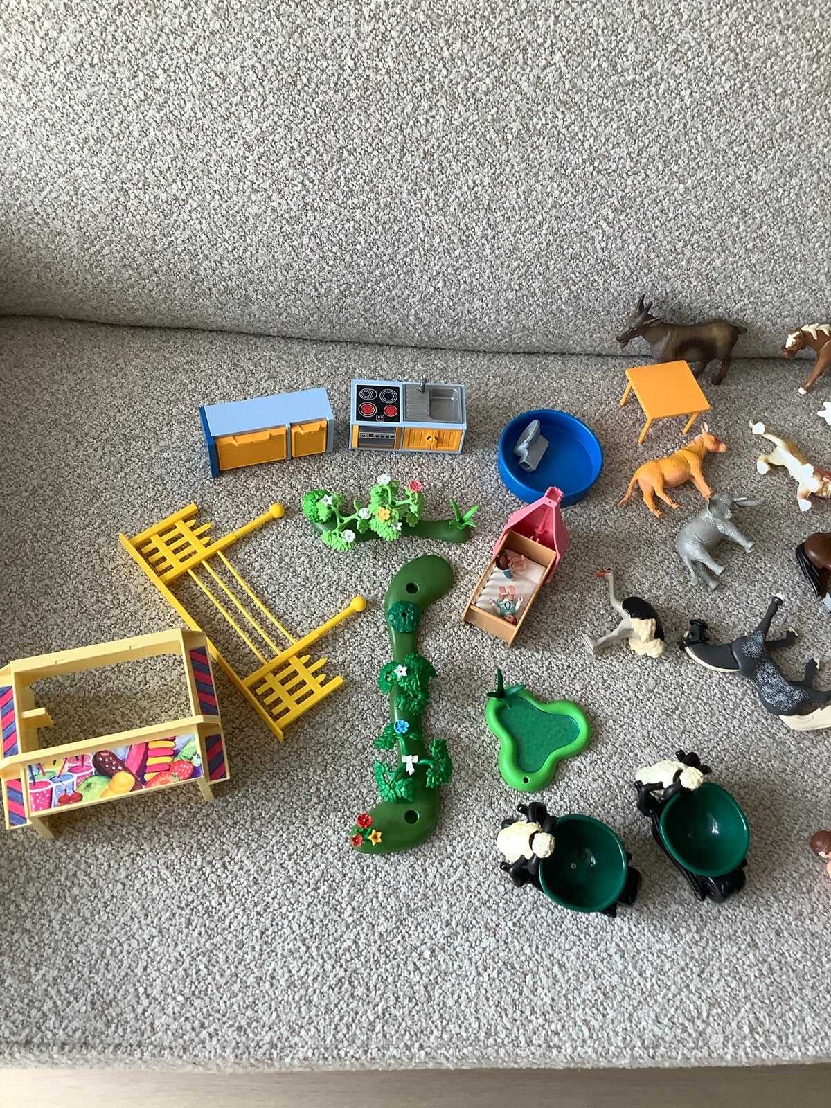 Playmobil set met dieren, poppetjes en accessoires, Ophalen, Gebruikt, Jongen of Meisje