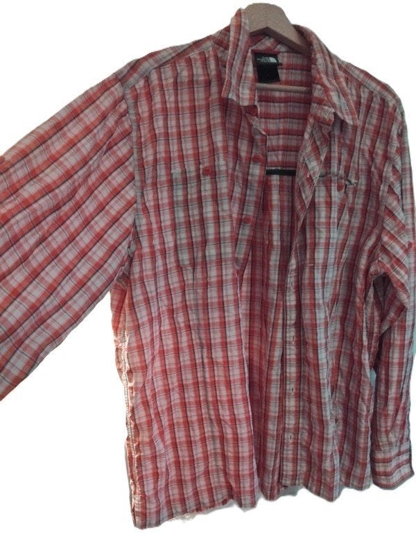 Vintage The North Face Zomer Overhemd ~ maat XL, Verzenden, Zo goed als nieuw, The North Face, Halswijdte 43/44 (XL)