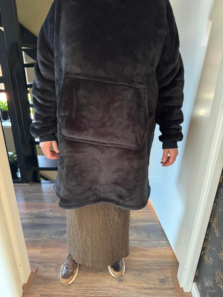 Z.g.a.n. hoodie deken, Ophalen of Verzenden, Zo goed als nieuw, Maat 46/48 (XL) of groter, Zwart