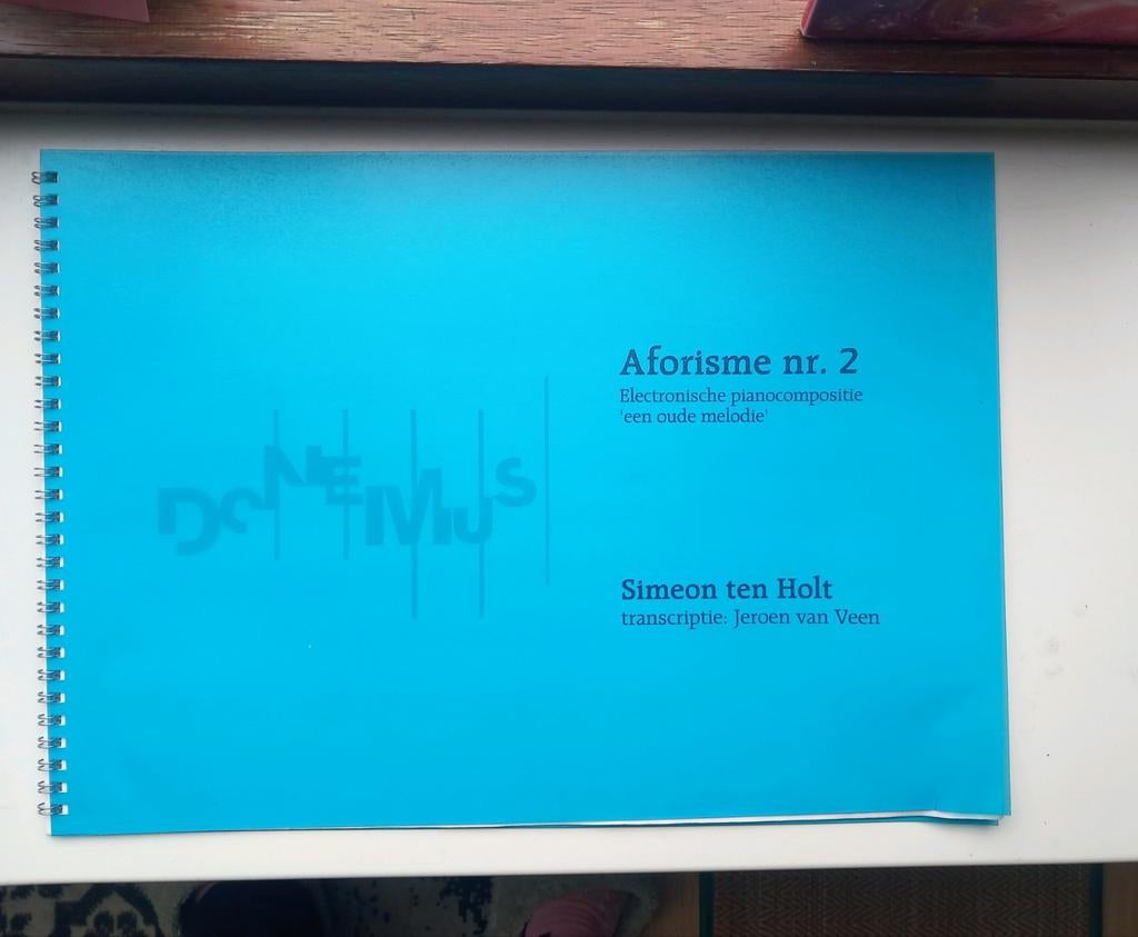 Canto Ostinato (Aforisme nr. 2) bladmuziek / 4 handen piano, Gebruikt, Klassiek, Ophalen of Verzenden, Artiest of Componist