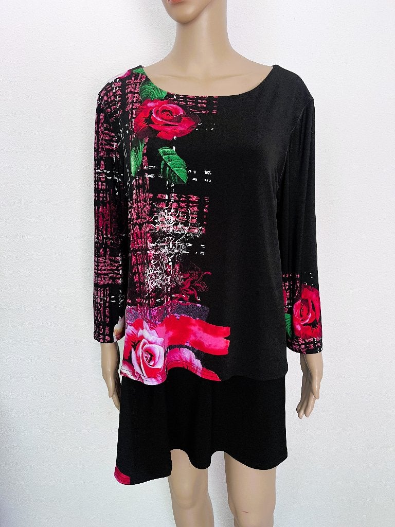 Langer tuniek/blouse van Joseph Ribkoff maat 44/46, Zwart, Maat 46/48 (XL) of groter, Joseph Ribkoff, Ophalen of Verzenden
