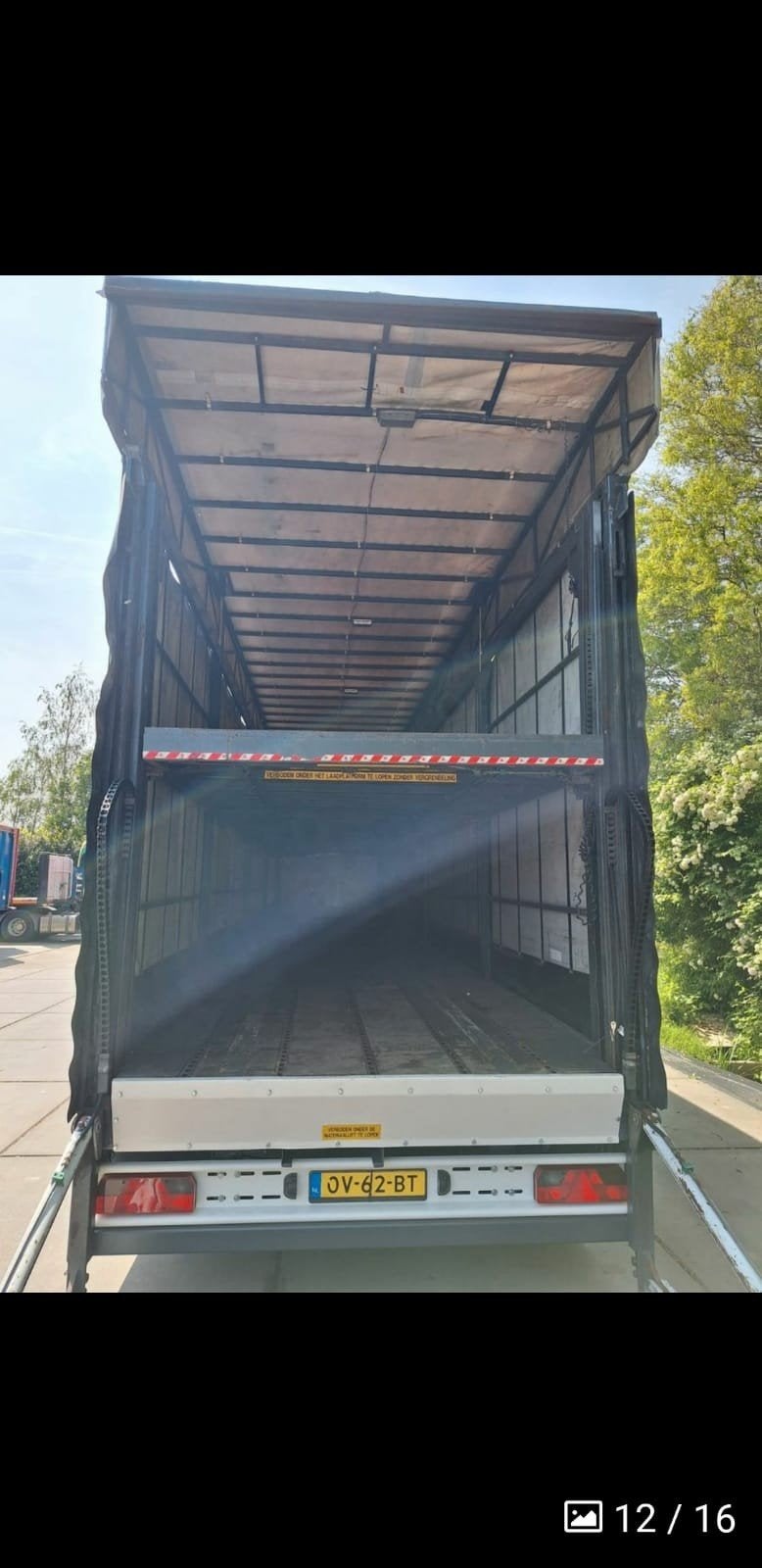 tautliner trailer, low-deck, Bedrijf, Te koop