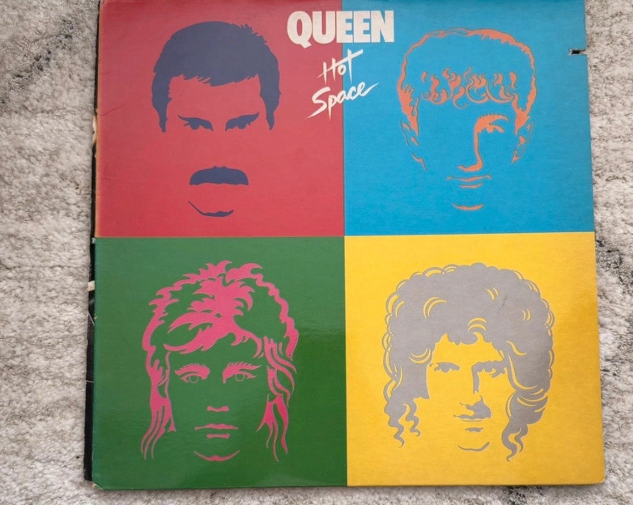 Queen - Hot Space LP (1982) US Persing, LP, Gebruikt, Originele persing, Ophalen of Verzenden