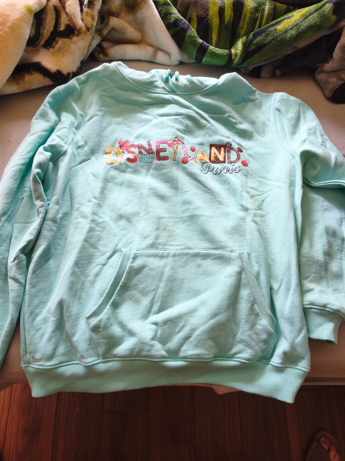 Disney Disneyland Parijs Hoodie xxl - Lichtblauw, Maat 38/40 (M), Disney, Blauw, Ophalen of Verzenden