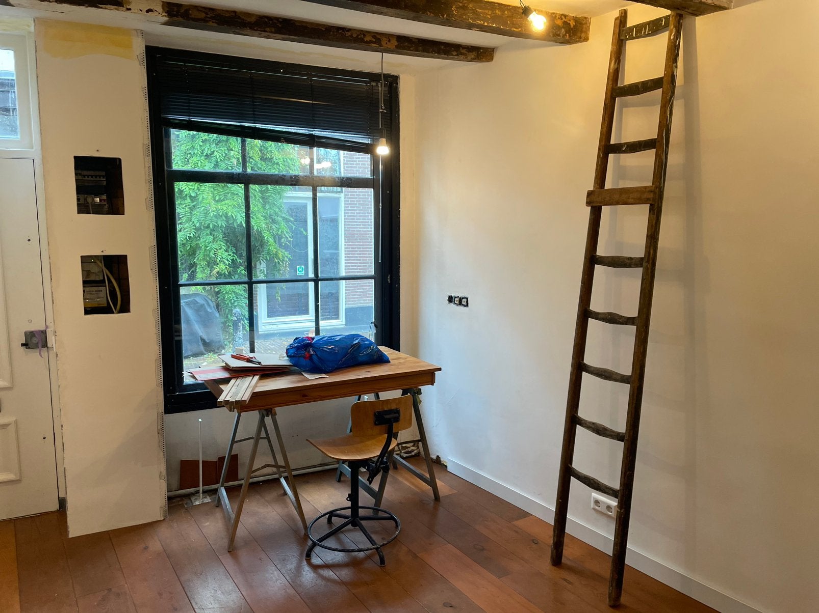 Ladder vintage, Ophalen of Verzenden, Minder dan 2 meter