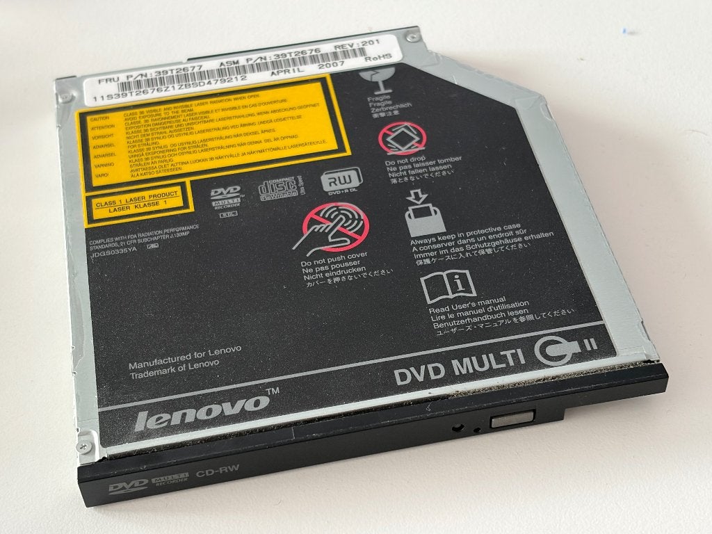 ThinkPad Super Multi-Burner DVD-RW for Ultrabay Slim 39T2677, Ophalen of Verzenden, Gebruikt, Intern, Dvd