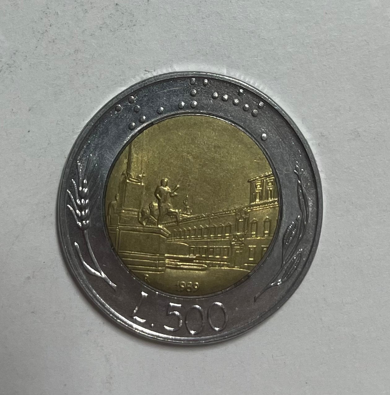 500 lire Italië 1989, Ophalen of Verzenden, Italië