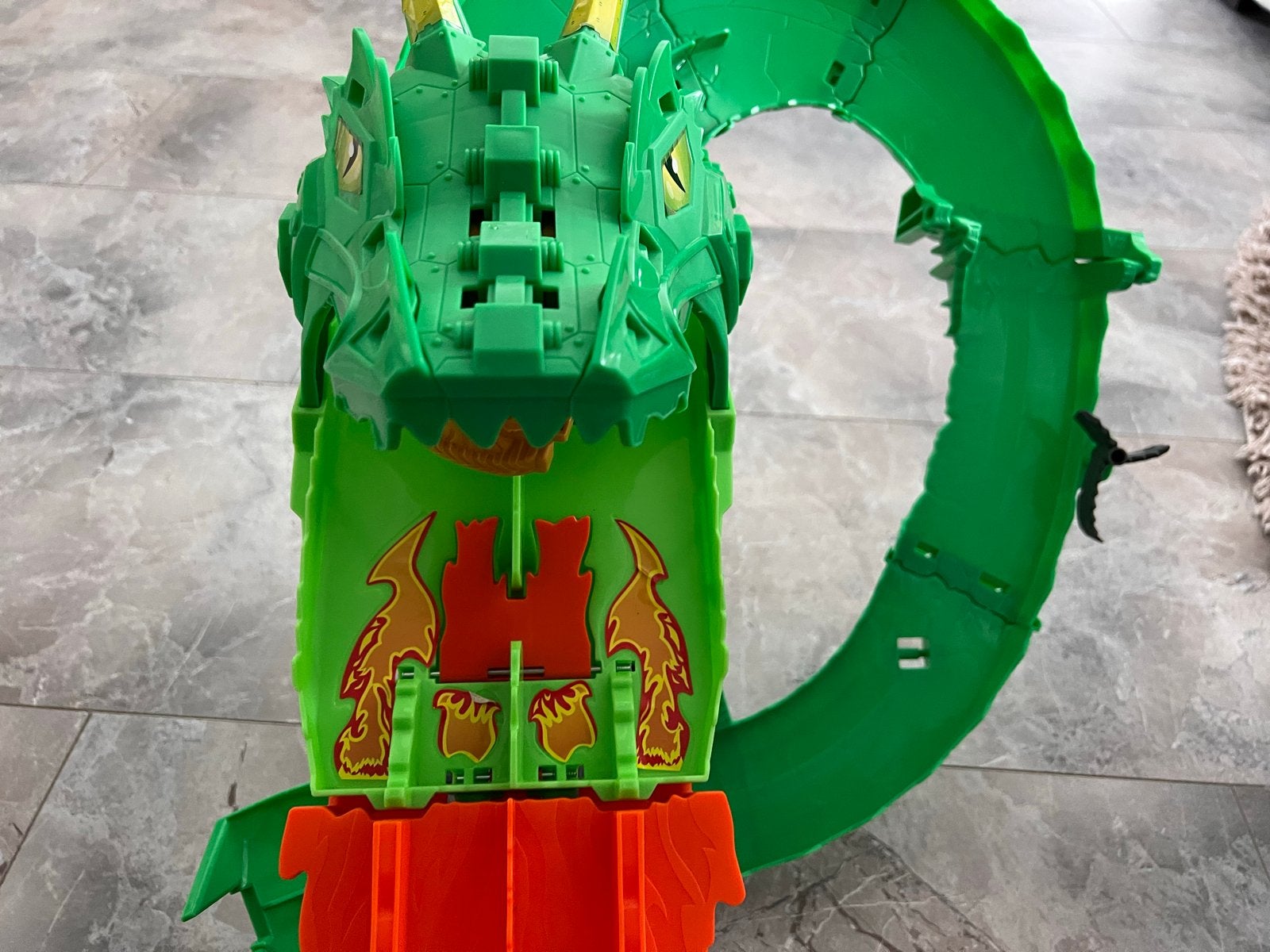 Hot Wheels Dragon Monster Wheels met Lanceerder, Ophalen of Verzenden, Hot Wheels, Handmatig, Racebaan