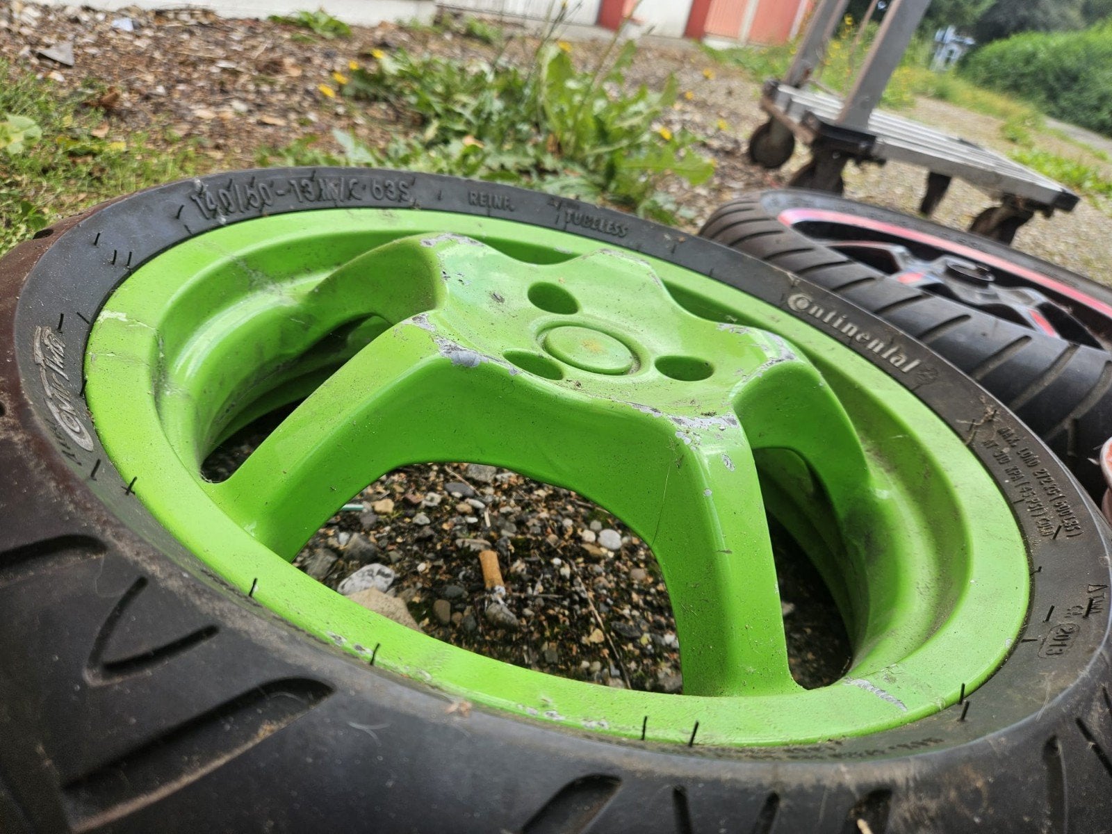 yamaha aerox wielen, Ophalen