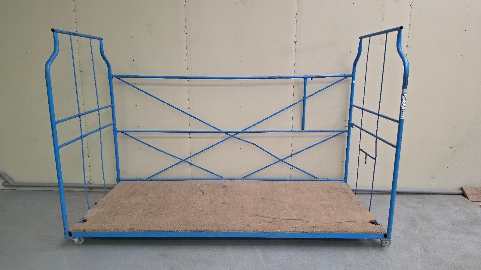 Blauwe transportkar /meubelkar op wielen, 100 liter of meer, Ophalen of Verzenden, Zo goed als nieuw, Transportkar