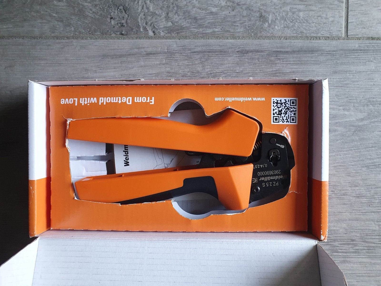 Weidmüller PZ 2.5 S krimptang - Nieuw in doos, Ophalen of Verzenden, Nieuw, Tang, Overige merken