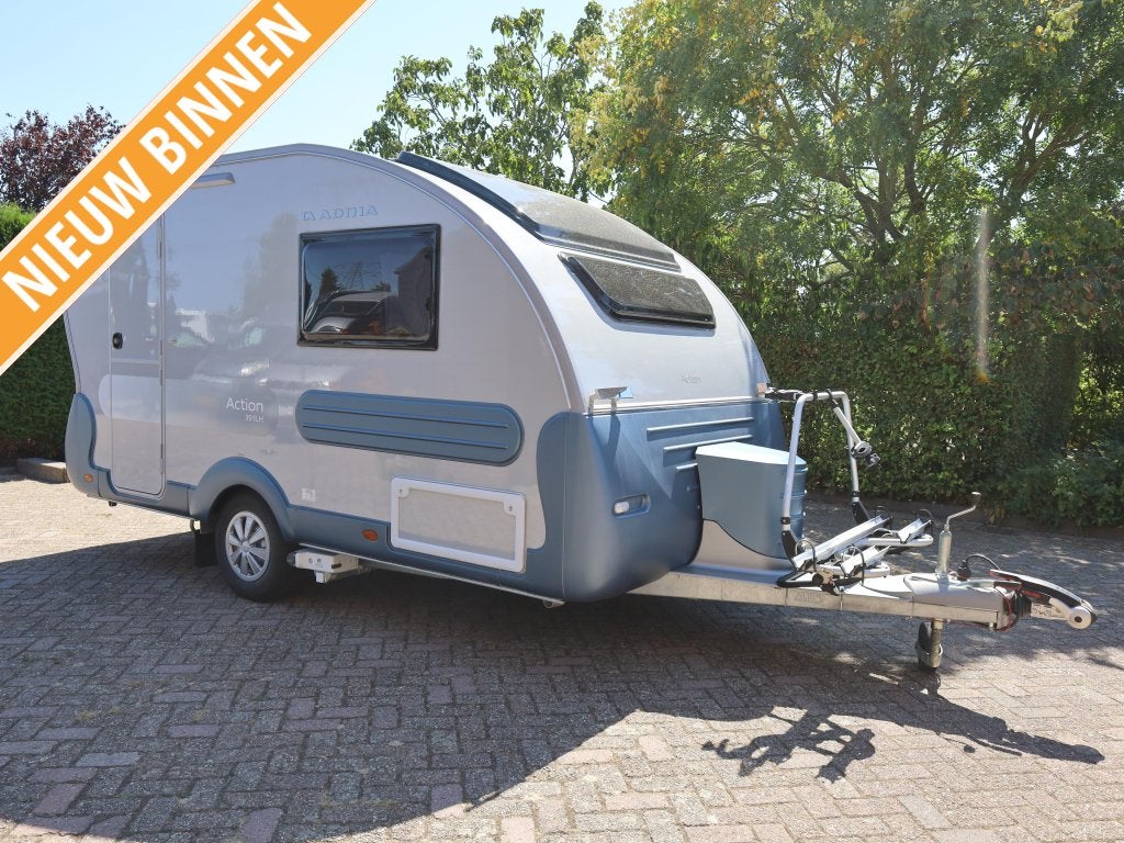 Adria Action 391 LH luifel, mover, fietsenrek, Caravans en Kamperen, Overige typen, Rondzit, Tot en met 2, Bedrijf