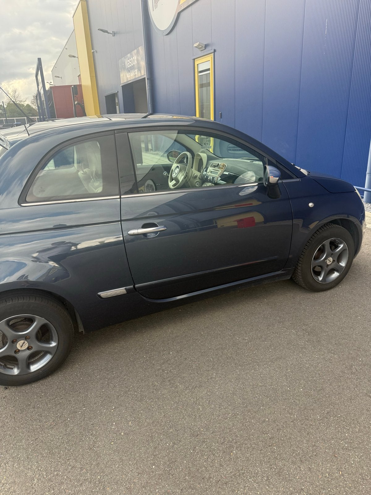 Fiat 500 1.2 C 2009 Blauw, Voorwielaandrijving, 1242 cc, 4 cilinders, 840 kg