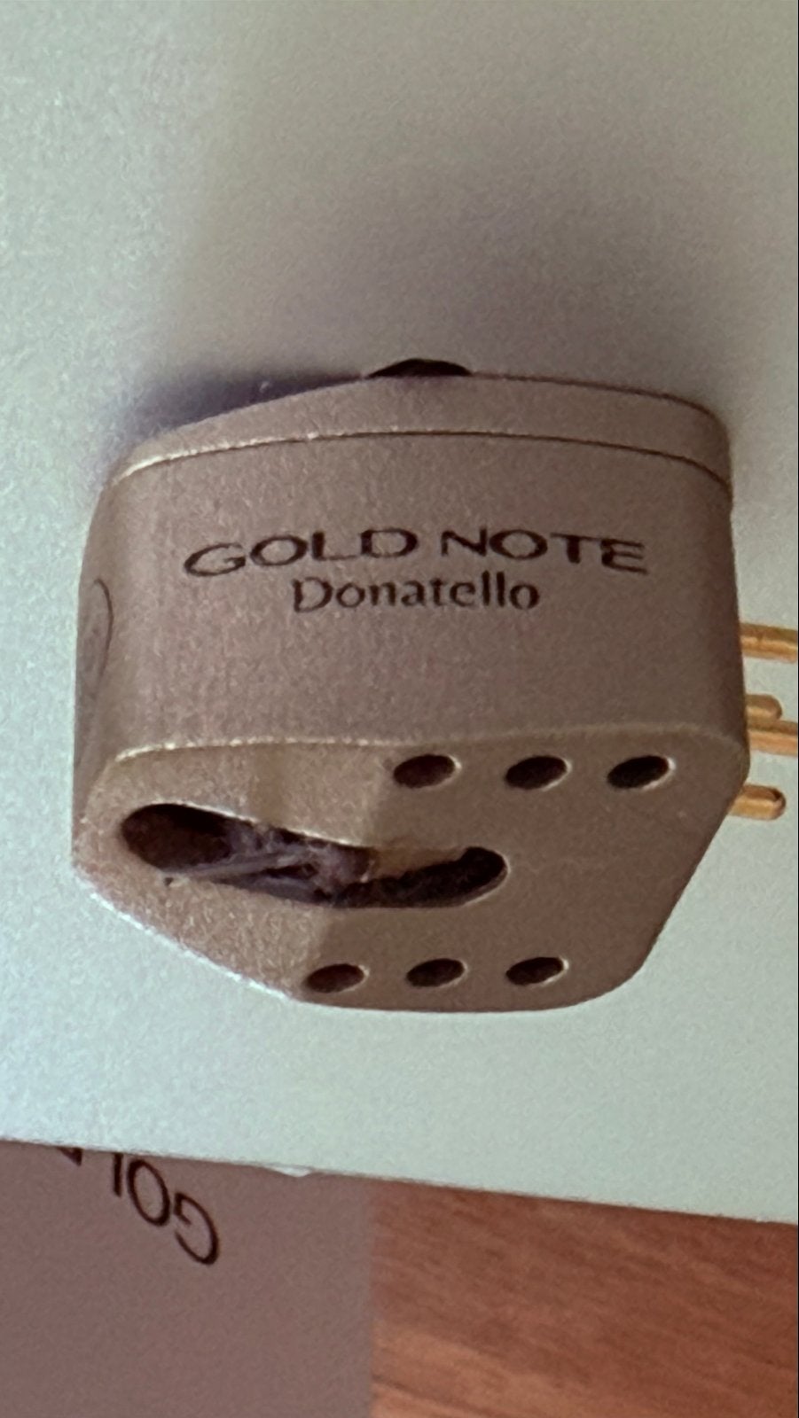 Gold Note Donatello Gold MC Element, Ophalen of Verzenden, Gebruikt, Platenspeler-onderdeel, Overige merken