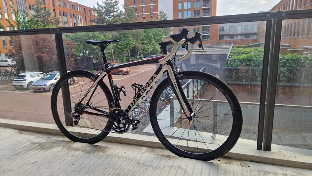 De Rosa R838 carbon 52cm, Fietsen en Brommers, 28 inch, Gebruikt, Carbon, Velgrem