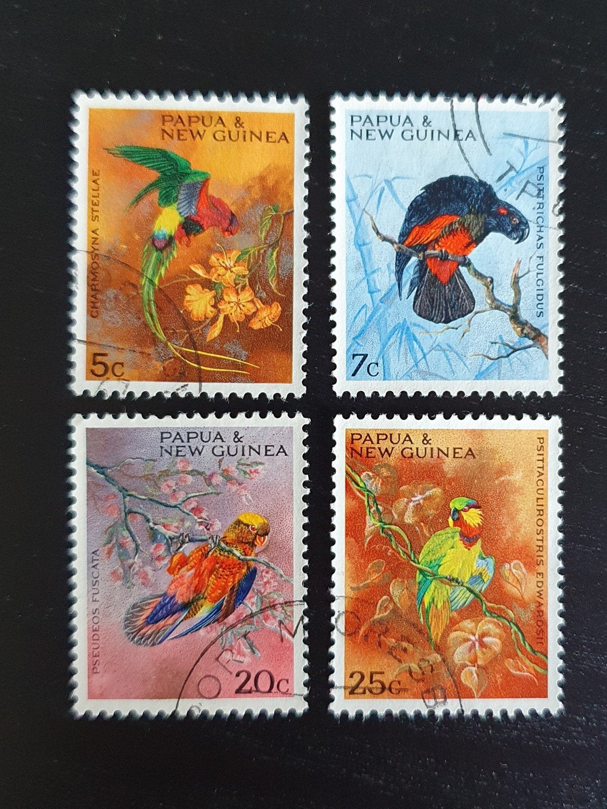 Papoea Nieuw-Guinea 1967 Vogels Michel 123-126 gestempeld, Verzenden, Gestempeld, Dier of Natuur