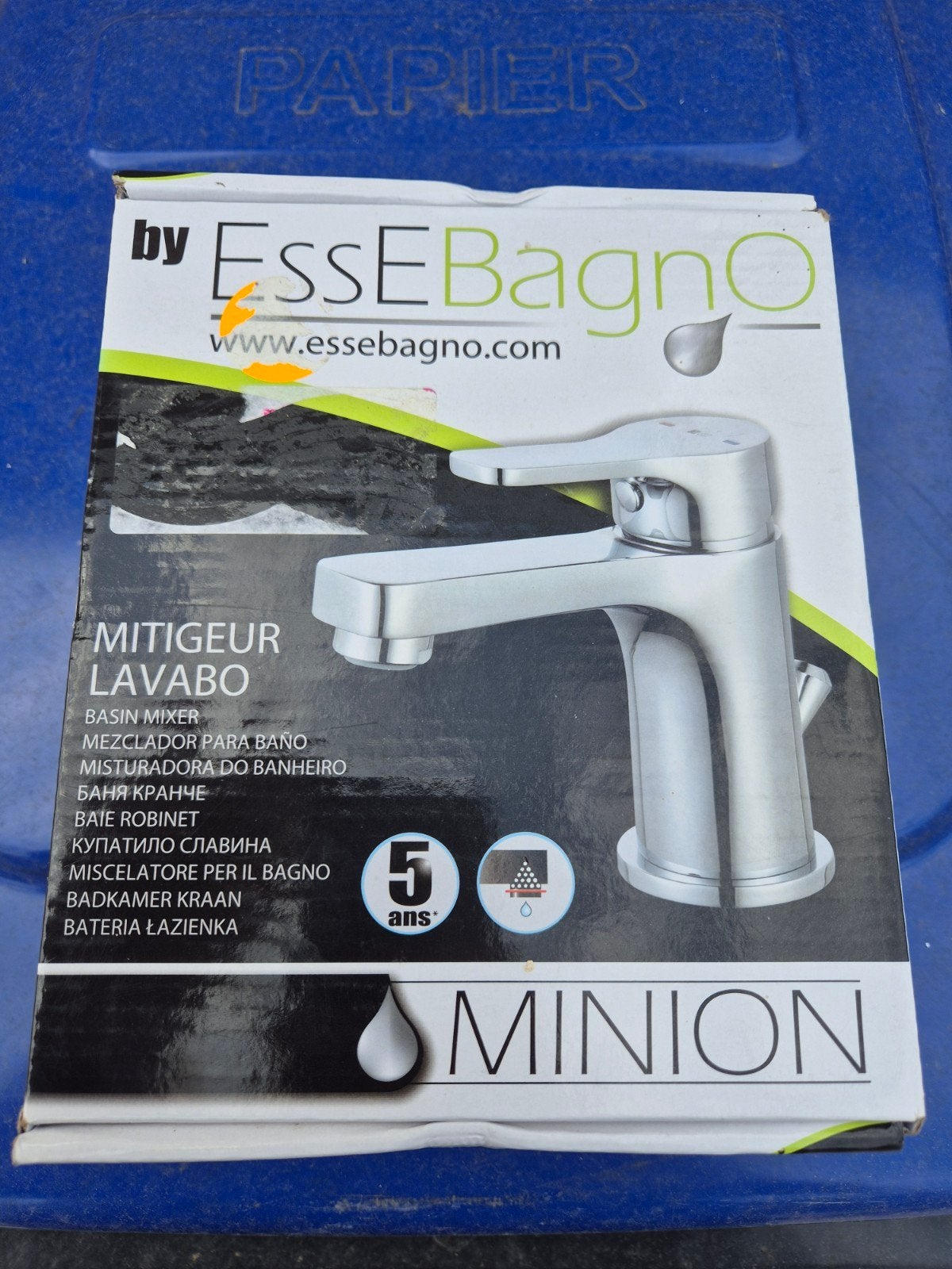 Nieuwe Essebagno Minion Lavabo Badkamerkraan, Ophalen of Verzenden, Nieuw, Chroom, Kraan