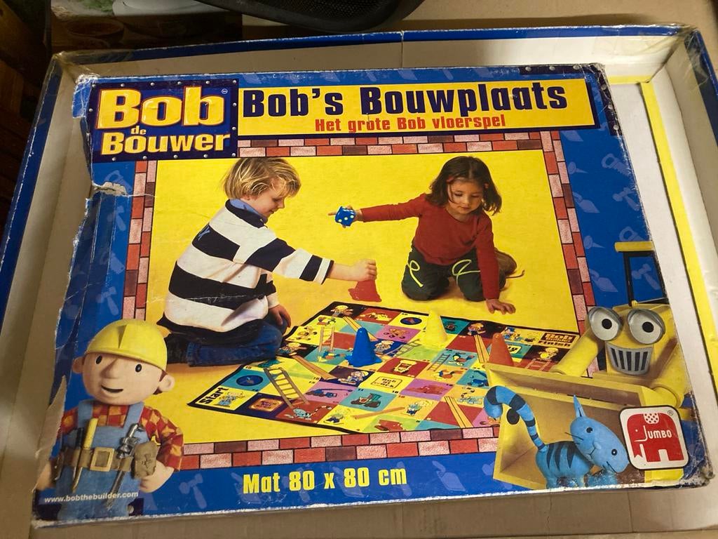 Bob de Bouwer's Bouwplaats Vloerspel - Jumbo, Hobby en Vrije tijd, Gezelschapsspellen | Bordspellen, Drie of vier spelers, Ophalen of Verzenden