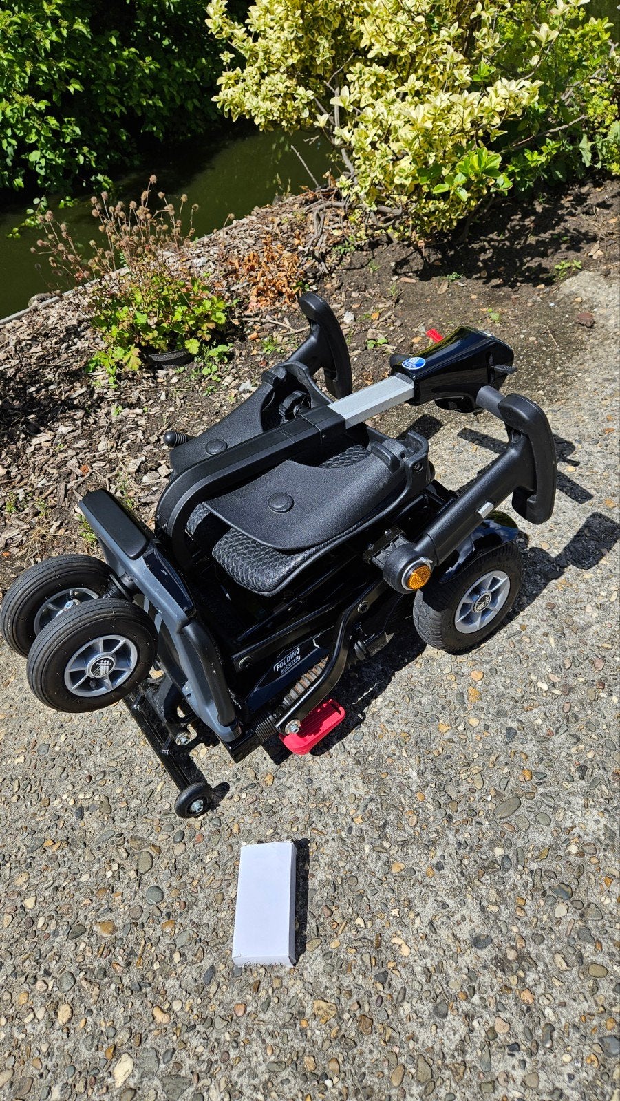 Opvouwbare scootmobiel Vermeiren Sedna met Litium accu, zgan, Ophalen, Inklapbaar, Zo goed als nieuw, Elektrische rolstoel