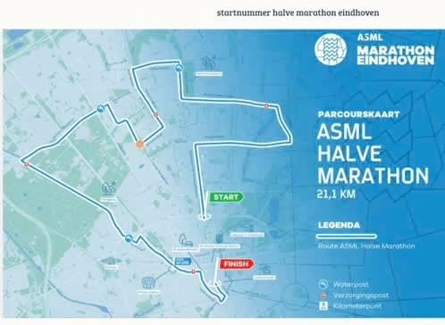 Startbewijs Halve Marathon Eindhoven ter overname, Overige merken, Overige typen, Nieuw, Ophalen of Verzenden