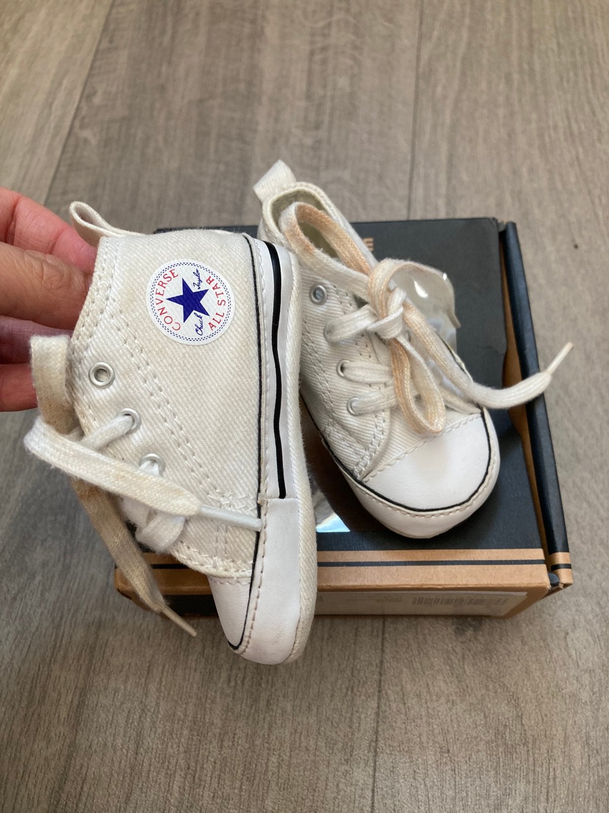 Converse babyschoentjes maat 18, Ophalen of Verzenden, Gebruikt, Jongetje, Schoentjes