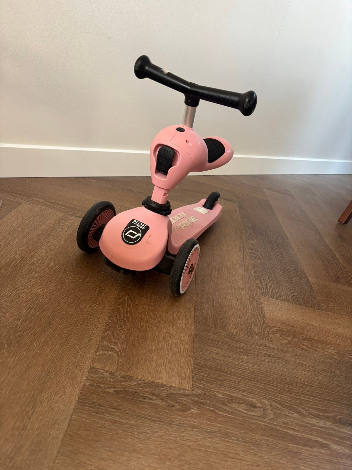 Scoot and ride step te koop - roze, Ophalen, Gebruikt, Loopfiets