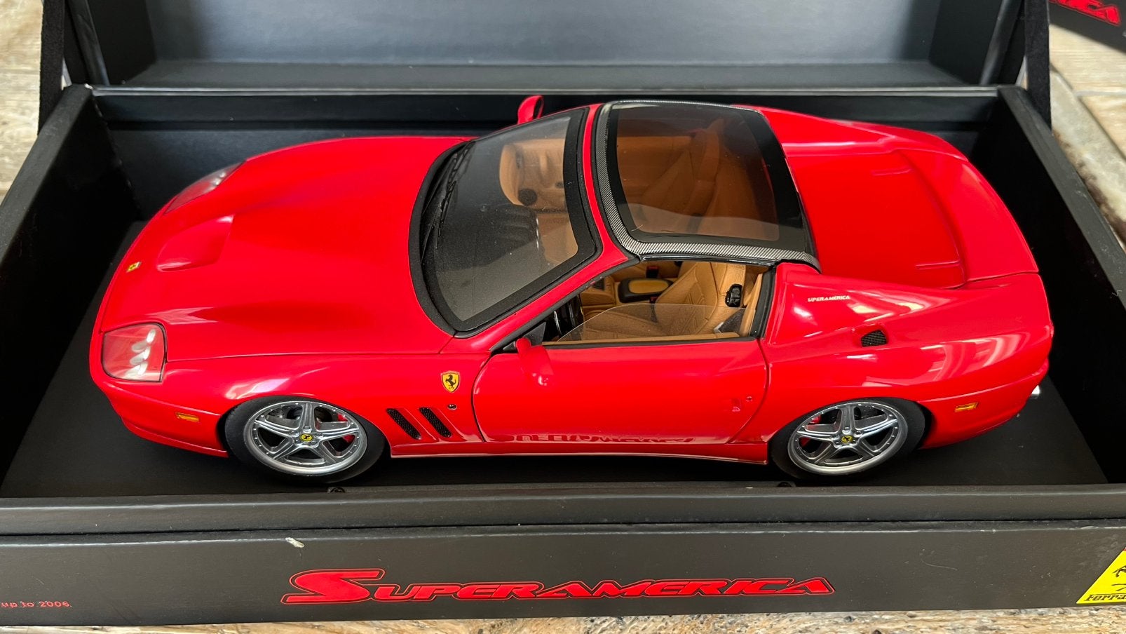 Ferrari Superamerica 1:18 HotWheels Super Elite, Hobby en Vrije tijd, Ophalen of Verzenden, Zo goed als nieuw, Auto, Hot Wheels