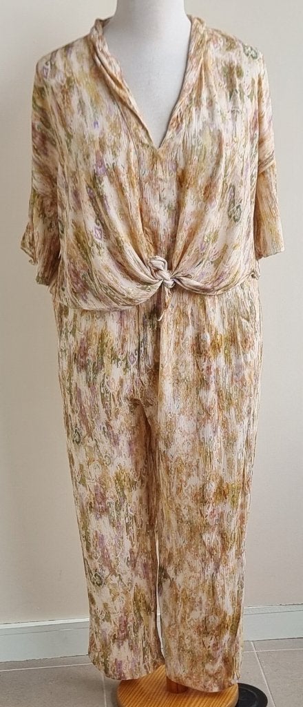 Zara 2-delig geel/groen met glimmertje mt. XL, Kleding | Dames, Kostuum of Pak, Zara, Geel, Maat 46/48 (XL) of groter