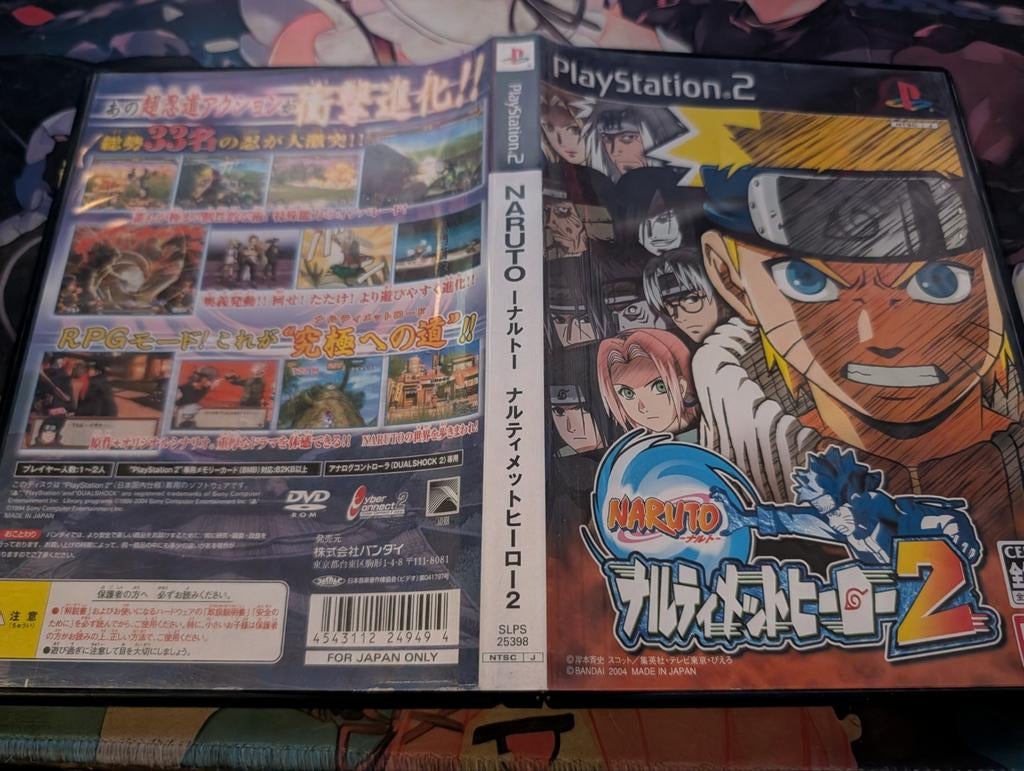 Naruto: Ultimate Hero 2 - PlayStation 2 (Japanse Import), Gebruikt, Vechten, 2 spelers, Eén computer