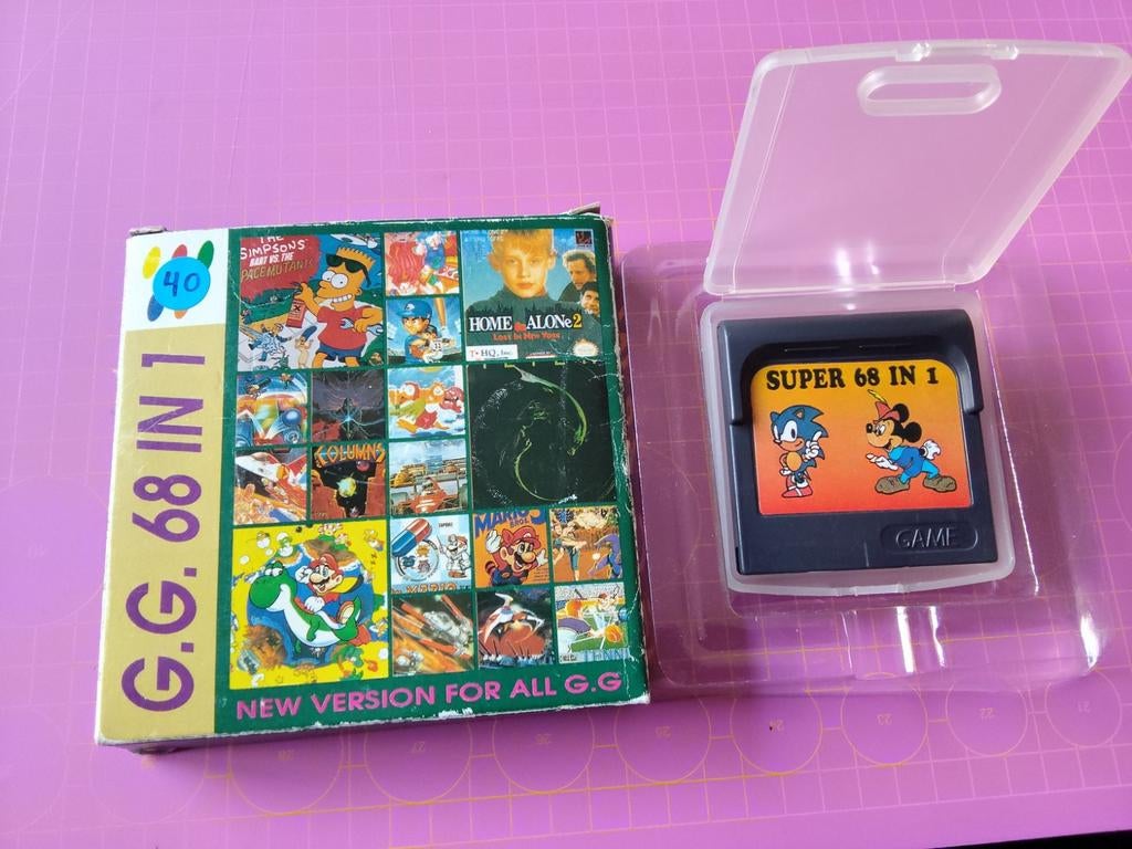 G.G. 68 in 1 Game Cartridge - Nieuwe Versie voor G.G., Gebruikt, Overige genres, 1 speler, Ophalen of Verzenden