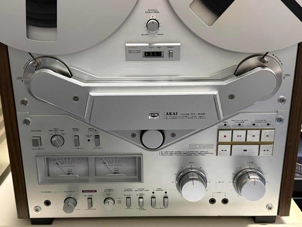 Vintage Akai GX-636 Reel-to-Reel Bandrecorder - Topstaat, Audio, Tv en Foto, Bandrecorders, Akai, Bandrecorder, Akai, Ophalen