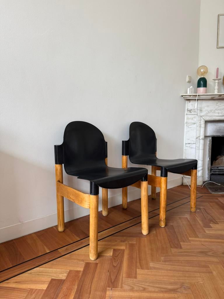 Thonet Flex Stoelen Vintage Design Set van 2, 4, 6 Chair, Hout, Gebruikt, Bruin, Ophalen of Verzenden