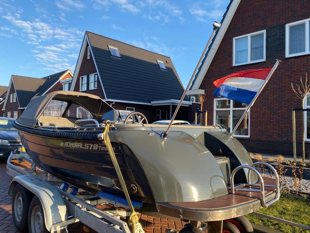 Primeur 570 Tender (admiraal) - 27pk - 2018, Gebruikt, Binnenboordmotor, Diesel, Ophalen of Verzenden