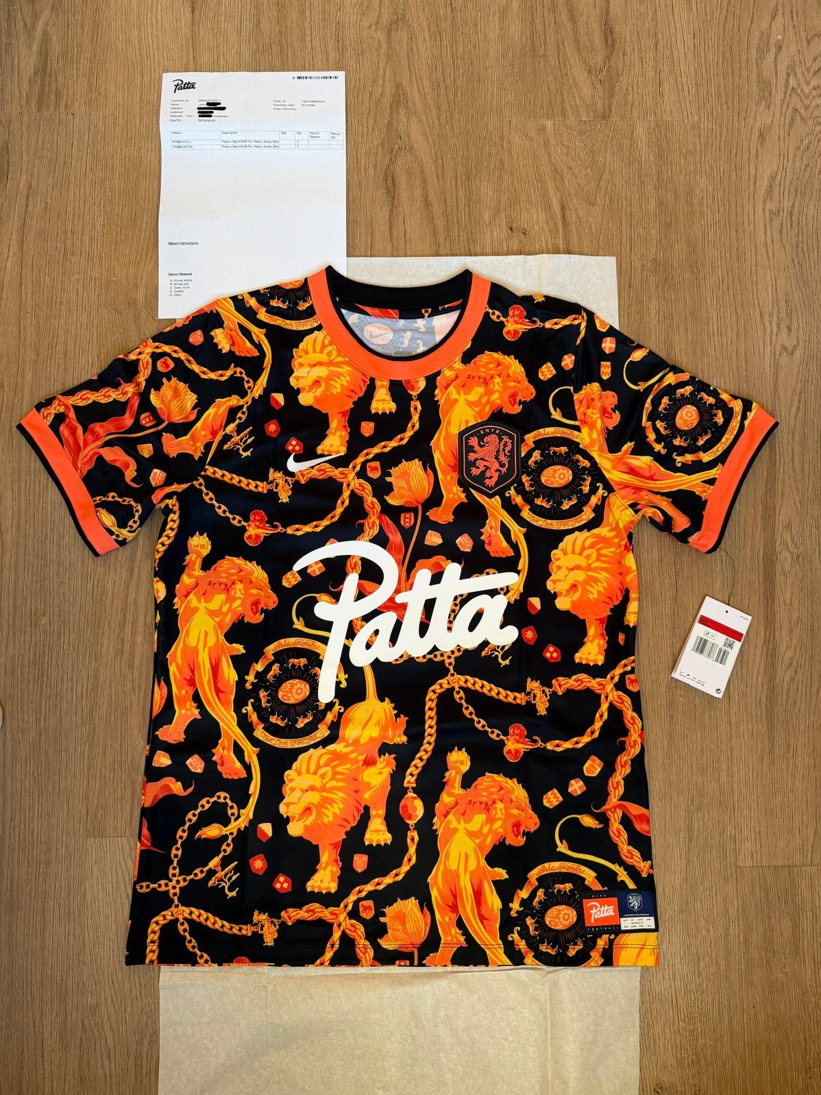 Patta x Nike x KNVB Pre-Match Jersey | Maat L | Nieuw + tags, Maat L, Ophalen of Verzenden, Nieuw, Shirt