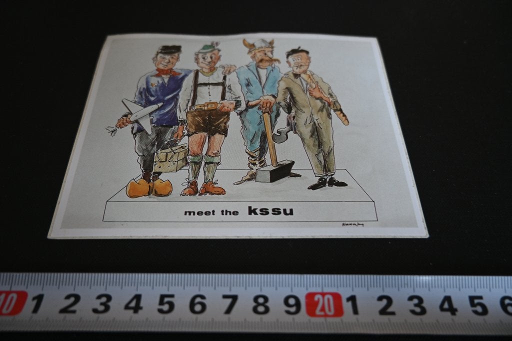 sticker meet the KSSU strip boer lederhosen viking fransman, Ophalen of Verzenden, Zo goed als nieuw