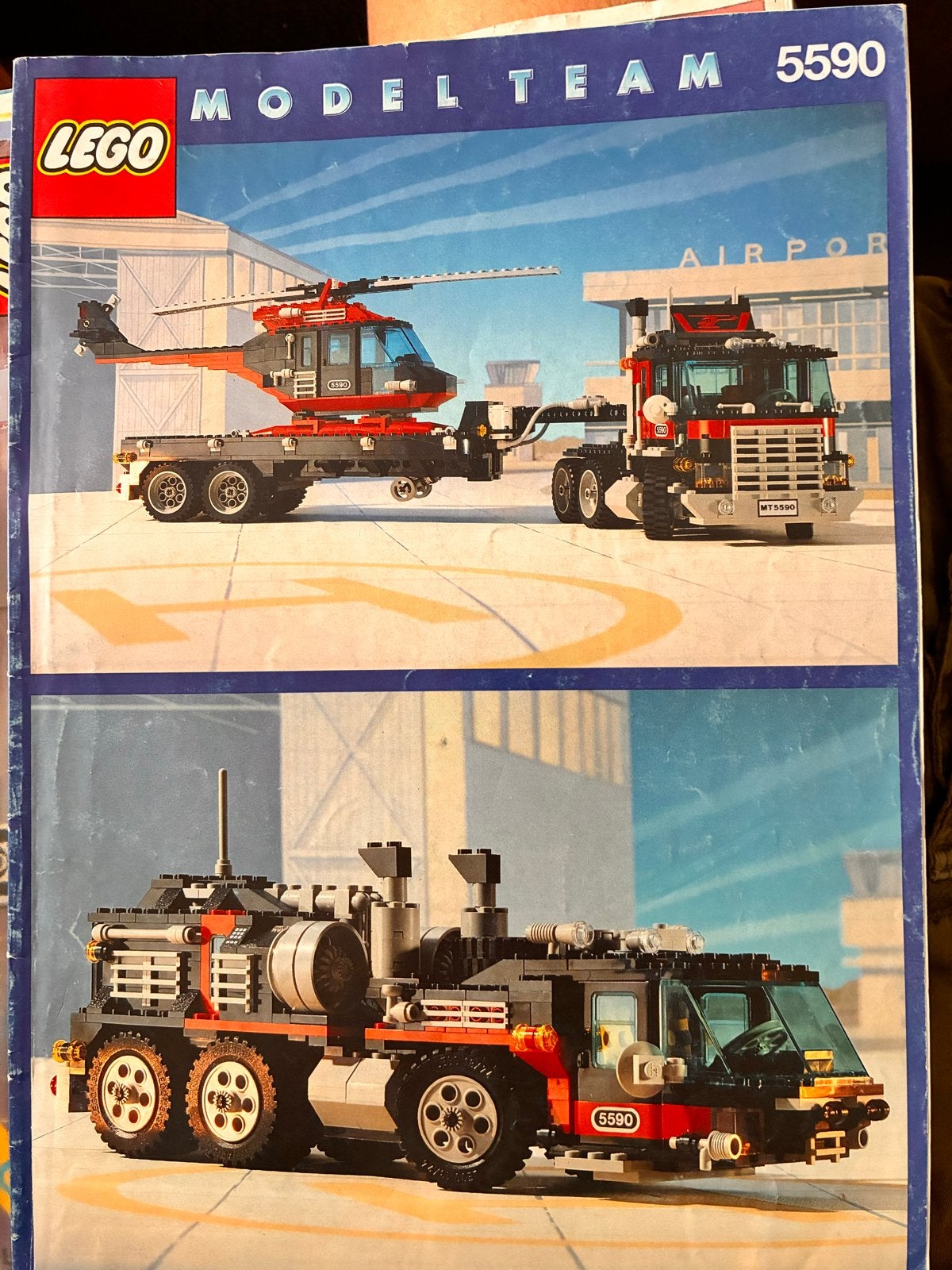 Lego vrachtauto met helicopter modelteam 5590, Ophalen of Verzenden, Zo goed als nieuw
