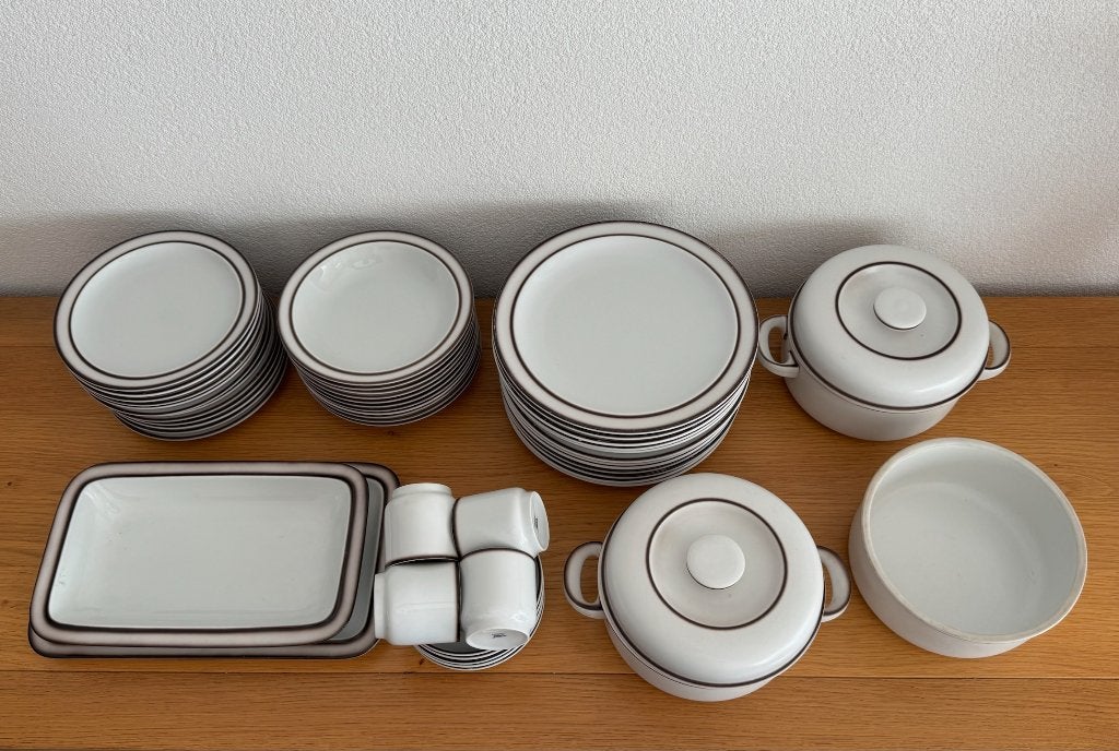 Servies Thomas Germany 62 delig, wit porselein, Ophalen, Overige merken, Vintage, Zo goed als nieuw