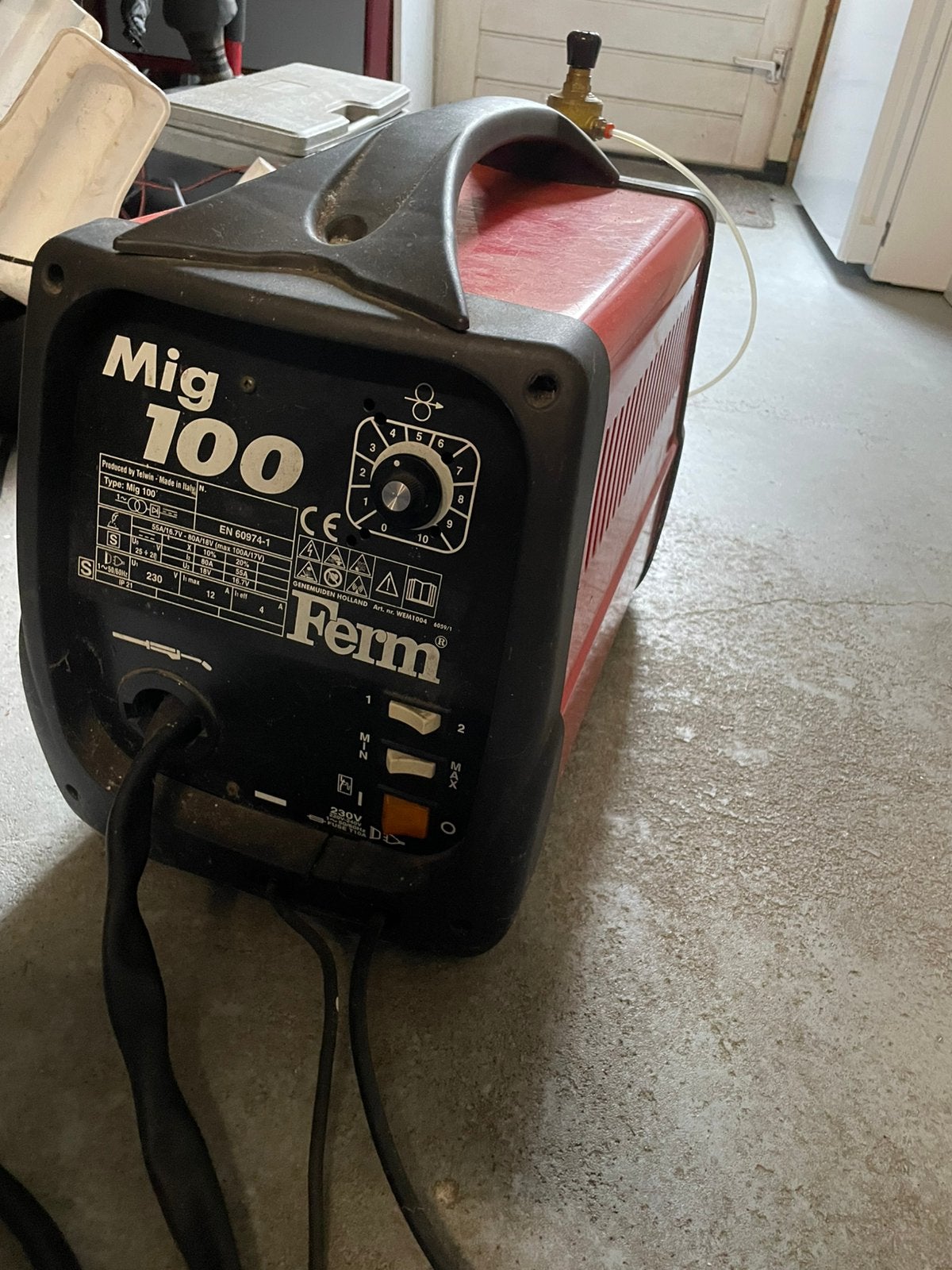 Mig lasapparaat, Ophalen, Gebruikt, Minder dan 150 ampère, Co2