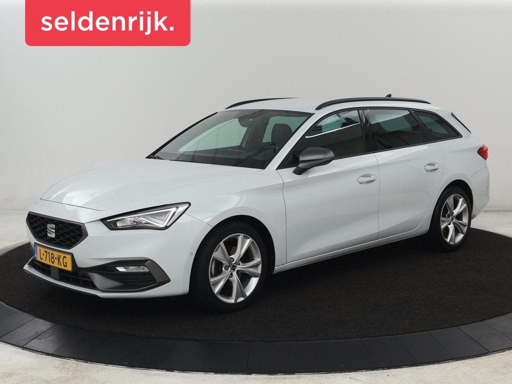SEAT Leon 1.5 eTSI FR Intens | Carplay | Adaptive cruise | S, Stof, 4 cilinders, Leon, Wit