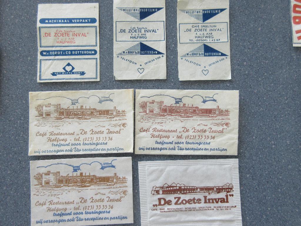 12 x Halfweg, café-rest. / uitspanning De Zoete Inval, Verzamelen, Verzenden, Nederland